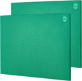 CURTA 2-Pack Green Cutting Boards for Kitchen, 18" x 12" x 0.5" Color Coded Plastic Chopping Board with Anti Slip Surface Dishwasher Safe