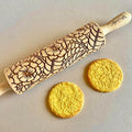 Embossed Rolling Pin for Ceramic DOILY. Clay Roller and Ceramic Stamp for Embossing Pottery. Baking Gifts for Women by Algis Crafts for Embossed Cookies