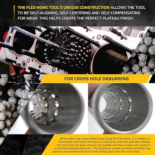 Brush Research BC25832 FLEX-HONE®, 2-5/8" (67.7mm) Diameter, 320 Grit, Silicon Carbide, For Mild Steel, Stainless Steel, Cast Iron and Softer Ferrous Materials