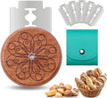 UFO Bread Lame Cutter for Homemade Sourdough,Bread Scorer Tool for Sourdough with 5 Blades and Storage Cover,Slashing Tool Bread Cutting Knife for Artisan Bread and Makers (Circle-teal)
